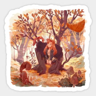 Autumn is here Sticker